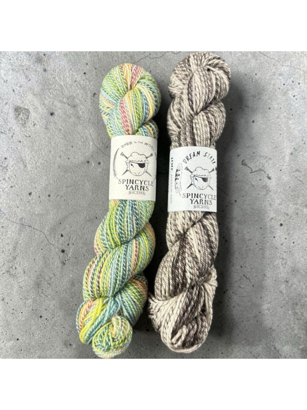 Spincycle Yarns The Castle Stay Ready 100% Wool Sport Worsted Lot 2 Skeins